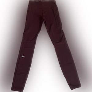 Maroon Fast and Free Lululemon Leggings